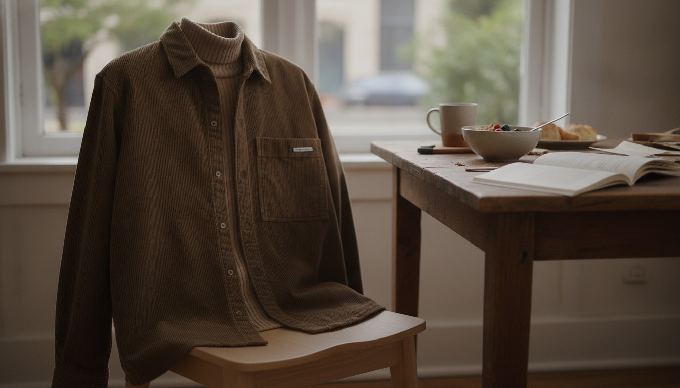 Calvin Klein Brown Turtleneck Button-Up for Men